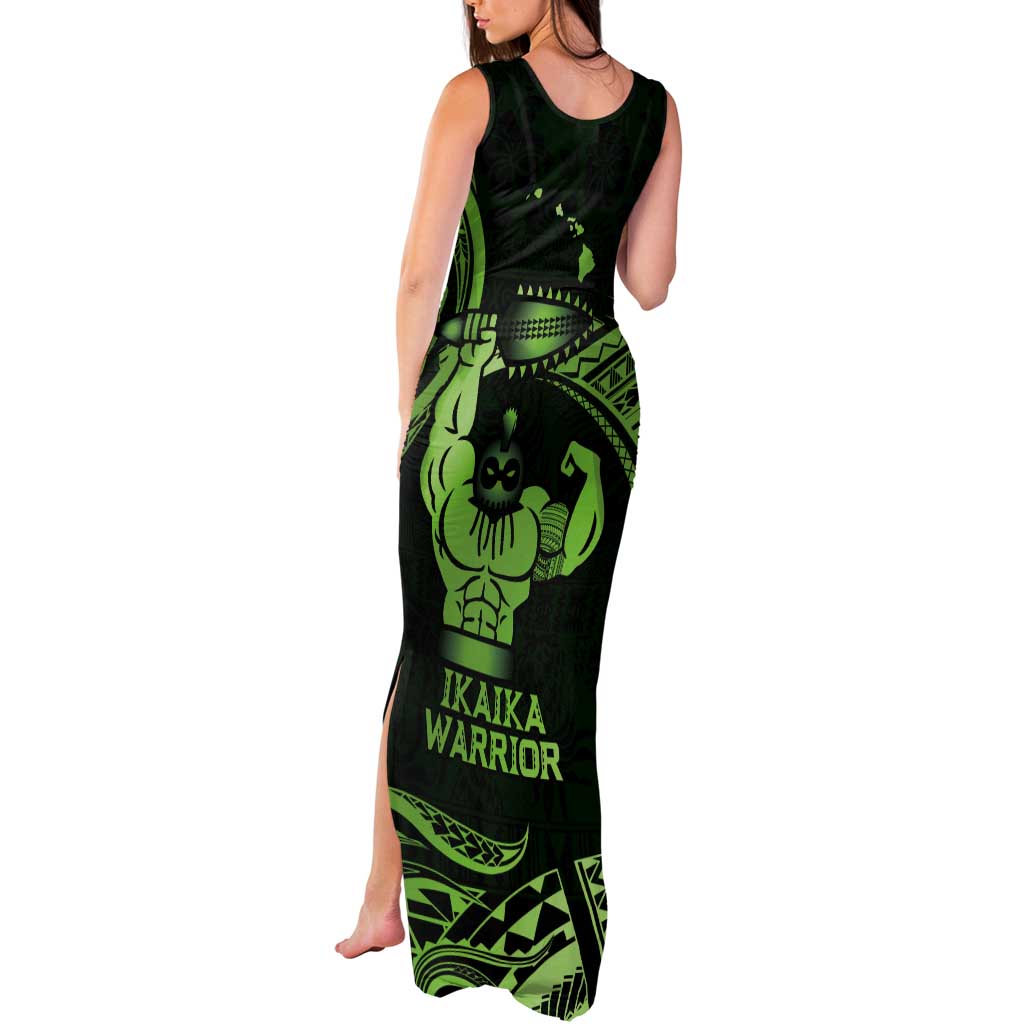 Green Hawaii Ikaika Warrior Tank Maxi Dress Hawaiian Power LT14 - Polynesian Pride