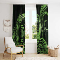 Green Hawaii Ikaika Warrior Window Curtain Hawaiian Power LT14 - Polynesian Pride
