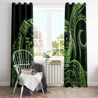 Green Hawaii Ikaika Warrior Window Curtain Hawaiian Power LT14 - Polynesian Pride