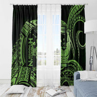 Green Hawaii Ikaika Warrior Window Curtain Hawaiian Power LT14 - Polynesian Pride