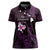 Personalised Hawaii King Kamehameha Day Women Polo Shirt Plumeria With Kakau Pattern - Purple