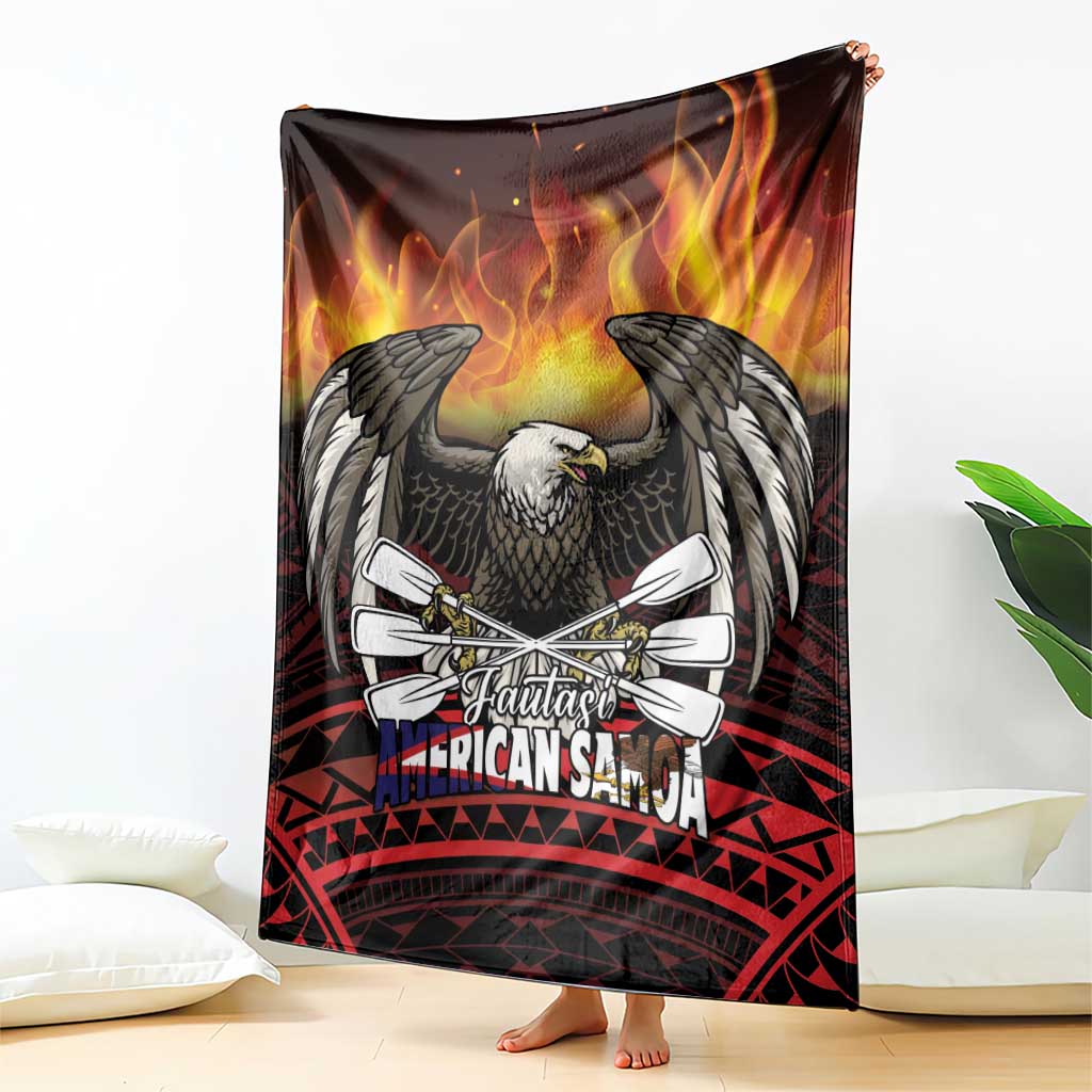 Fautasi Race Day American Samoa Blanket Bald Eagle Polynesian Tattoo