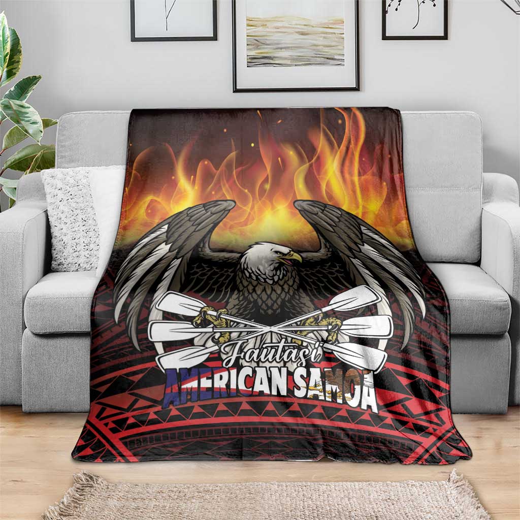 Fautasi Race Day American Samoa Blanket Bald Eagle Polynesian Tattoo
