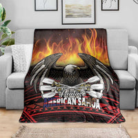 Fautasi Race Day American Samoa Blanket Bald Eagle Polynesian Tattoo