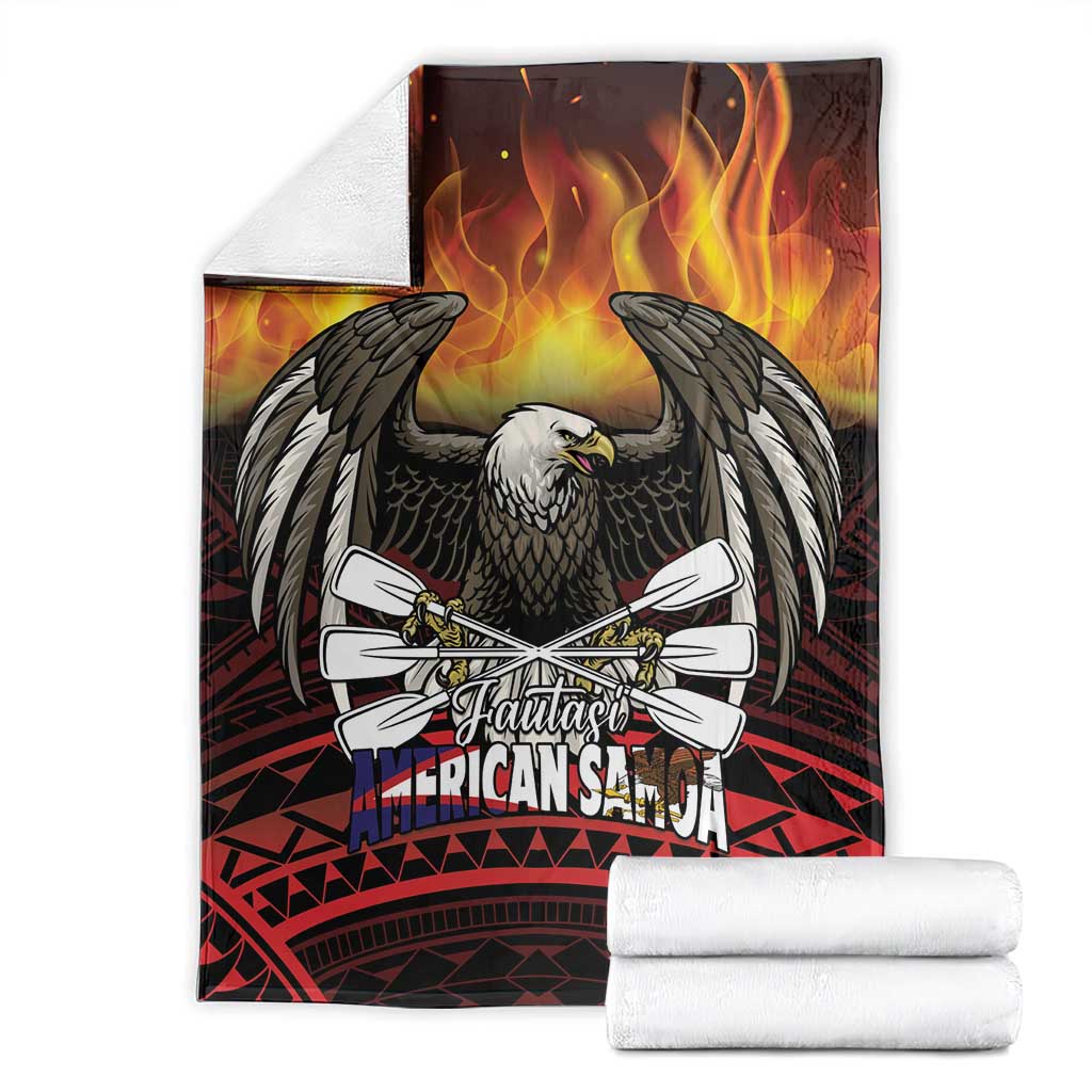 Fautasi Race Day American Samoa Blanket Bald Eagle Polynesian Tattoo