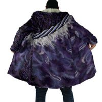 Purple Traditional Cloak Aotearoa Cloak Maori Paua Shell Korowai Pattern - Polynesian Pride