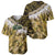 Yellow Traditional Cloak Aotearoa Baseball Jersey Maori Paua Shell Korowai Pattern