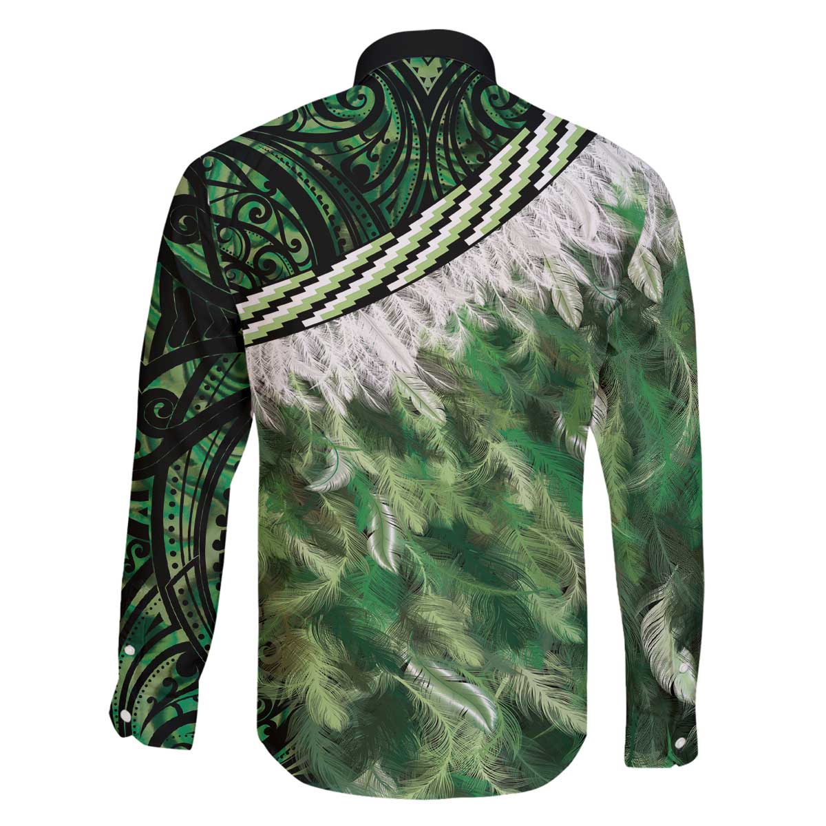 Green Traditional Cloak Aotearoa Family Matching Off The Shoulder Long Sleeve Dress and Hawaiian Shirt Maori Paua Shell Korowai Pattern