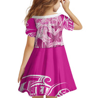 Personalised Polynesia Breast Cancer Awareness Family Matching Summer Maxi Dress and Hawaiian Shirt Think Pink Ribbon Polynesian Butterflies LT14 - Polynesian Pride