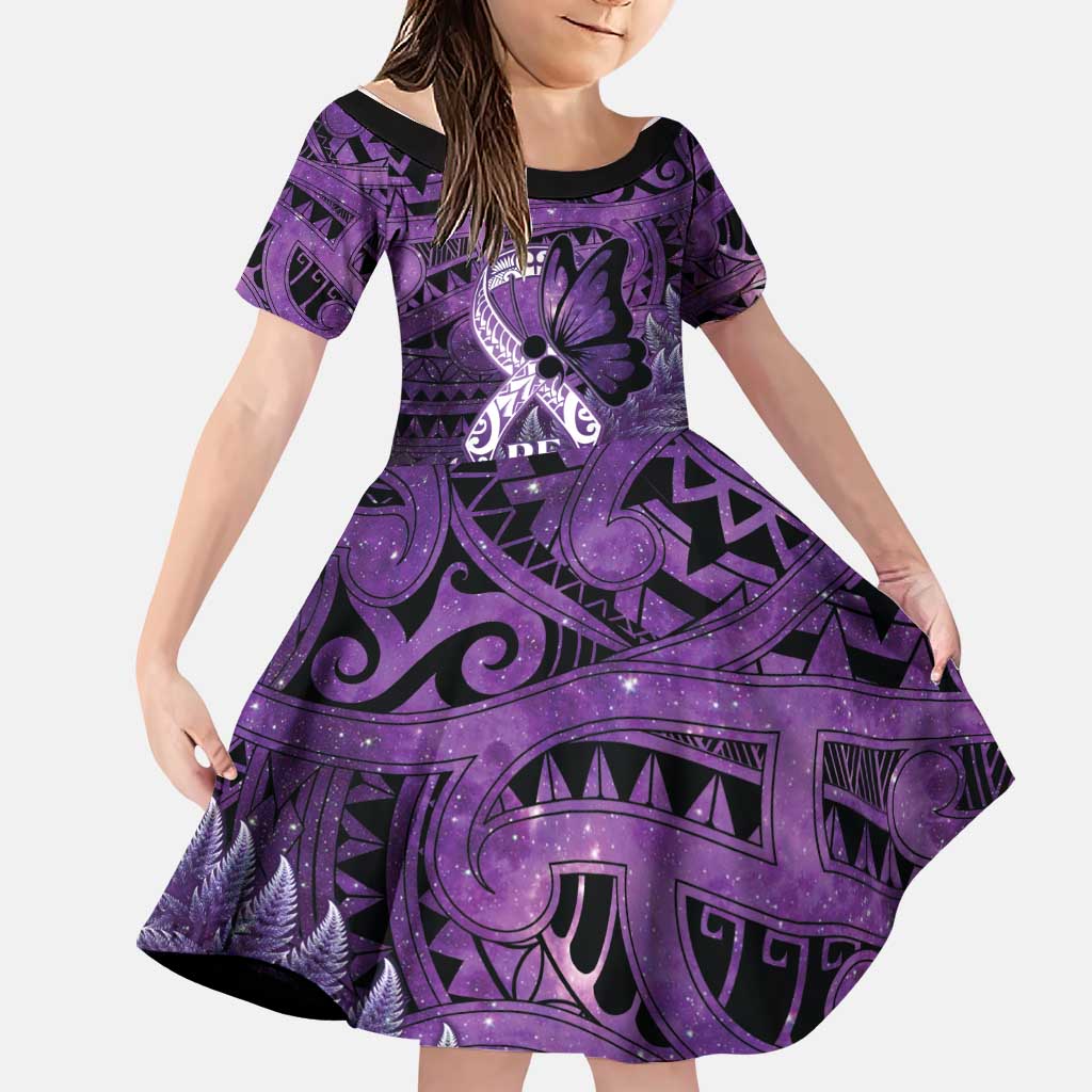 Lupus Awareness Month New Zealand Family Matching Long Sleeve Bodycon Dress and Hawaiian Shirt Be Strong Warrior Maori Silver Fern