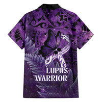 Lupus Awareness Month New Zealand Family Matching Summer Maxi Dress and Hawaiian Shirt Be Strong Warrior Maori Silver Fern LT14 - Polynesian Pride