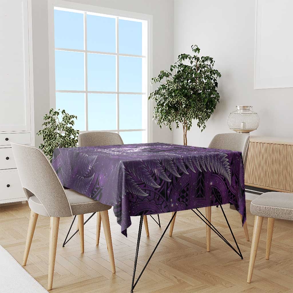Lupus Awareness Month New Zealand Tablecloth Be Strong Warrior Maori Silver Fern LT14 - Polynesian Pride