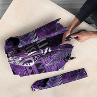Lupus Awareness Month New Zealand Umbrella Be Strong Warrior Maori Silver Fern LT14 - Polynesian Pride