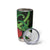 New Zealand Gecko Tumbler Cup Aotearoa Maori With Pohutukawa Flowers