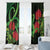 New Zealand Gecko Window Curtain Aotearoa Maori With Pohutukawa Flowers