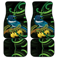 New Zealand Tui Bird Car Mats Aotearoa Maori With Kowhai Flowers LT14 - Polynesian Pride