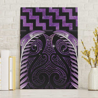 Purple Matariki New Zealand Canvas Wall Art Maori Poutama Galaxy Vibes LT14 Without Frame Purple - Polynesian Pride