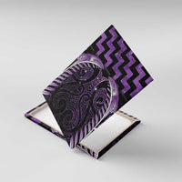 Purple Matariki New Zealand Canvas Wall Art Maori Poutama Galaxy Vibes LT14 With Frame Purple - Polynesian Pride
