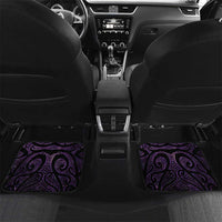 Purple Matariki New Zealand Car Mats Maori Poutama Galaxy Vibes LT14 Set 2pcs - Back Purple - Polynesian Pride