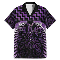Purple Matariki New Zealand Family Matching Mermaid Dress and Hawaiian Shirt Maori Poutama Galaxy Vibes