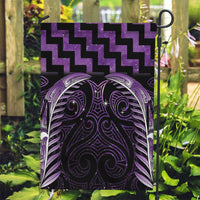 Purple Matariki New Zealand Garden Flag Maori Poutama Galaxy Vibes LT14 Garden Flag Purple - Polynesian Pride