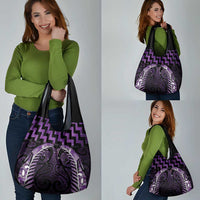 Purple Matariki New Zealand Grocery Bag Maori Poutama Galaxy Vibes LT14 - Polynesian Pride