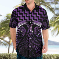 Purple Matariki New Zealand Hawaiian Shirt Maori Poutama Galaxy Vibes LT14 - Polynesian Pride