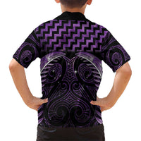 Purple Matariki New Zealand Hawaiian Shirt Maori Poutama Galaxy Vibes LT14 - Polynesian Pride