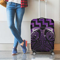 Purple Matariki New Zealand Luggage Cover Maori Poutama Galaxy Vibes LT14 - Polynesian Pride