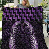 Purple Matariki New Zealand Quilt Maori Poutama Galaxy Vibes LT14 Purple - Polynesian Pride