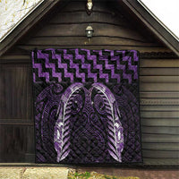 Purple Matariki New Zealand Quilt Maori Poutama Galaxy Vibes LT14 - Polynesian Pride
