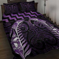 Purple Matariki New Zealand Quilt Bed Set Maori Poutama Galaxy Vibes LT14 Purple - Polynesian Pride