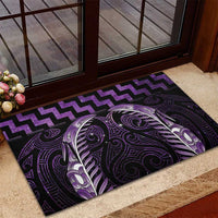 Purple Matariki New Zealand Rubber Doormat Maori Poutama Galaxy Vibes LT14 - Polynesian Pride