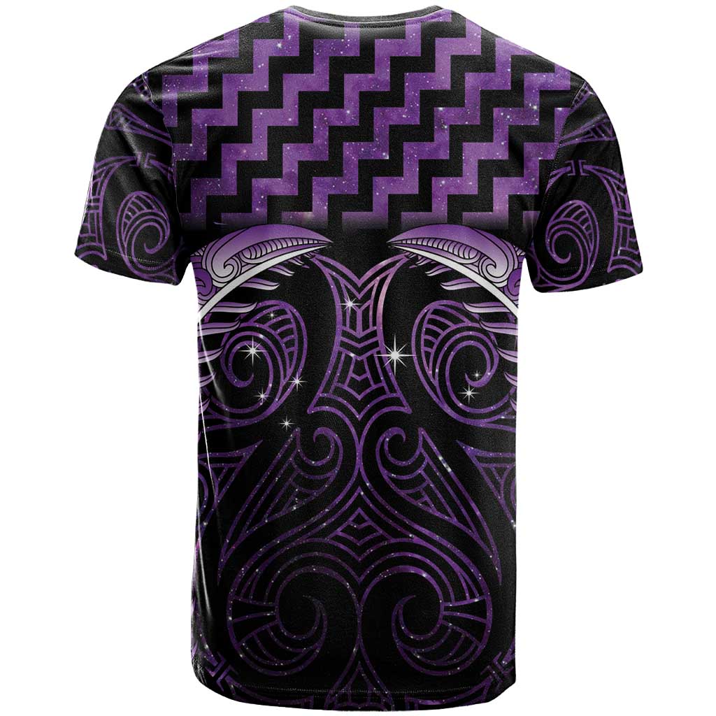 Purple Matariki New Zealand T Shirt Maori Poutama Galaxy Vibes LT14 - Polynesian Pride