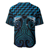 Blue Matariki New Zealand Baseball Jersey Maori Poutama Galaxy Vibes