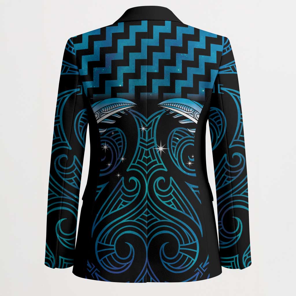 Blue Matariki New Zealand Blazer Maori Poutama Galaxy Vibes - Polynesian Pride