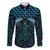 Blue Matariki New Zealand Family Matching Off The Shoulder Long Sleeve Dress and Hawaiian Shirt Maori Poutama Galaxy Vibes
