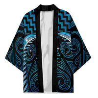 Blue Matariki New Zealand Kimono Maori Poutama Galaxy Vibes - Polynesian Pride