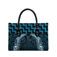 Blue Matariki New Zealand Leather Bag Maori Poutama Galaxy Vibes - Polynesian Pride
