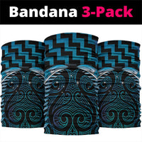 Blue Matariki New Zealand Neck Gaiter Maori Poutama Galaxy Vibes - Polynesian Pride