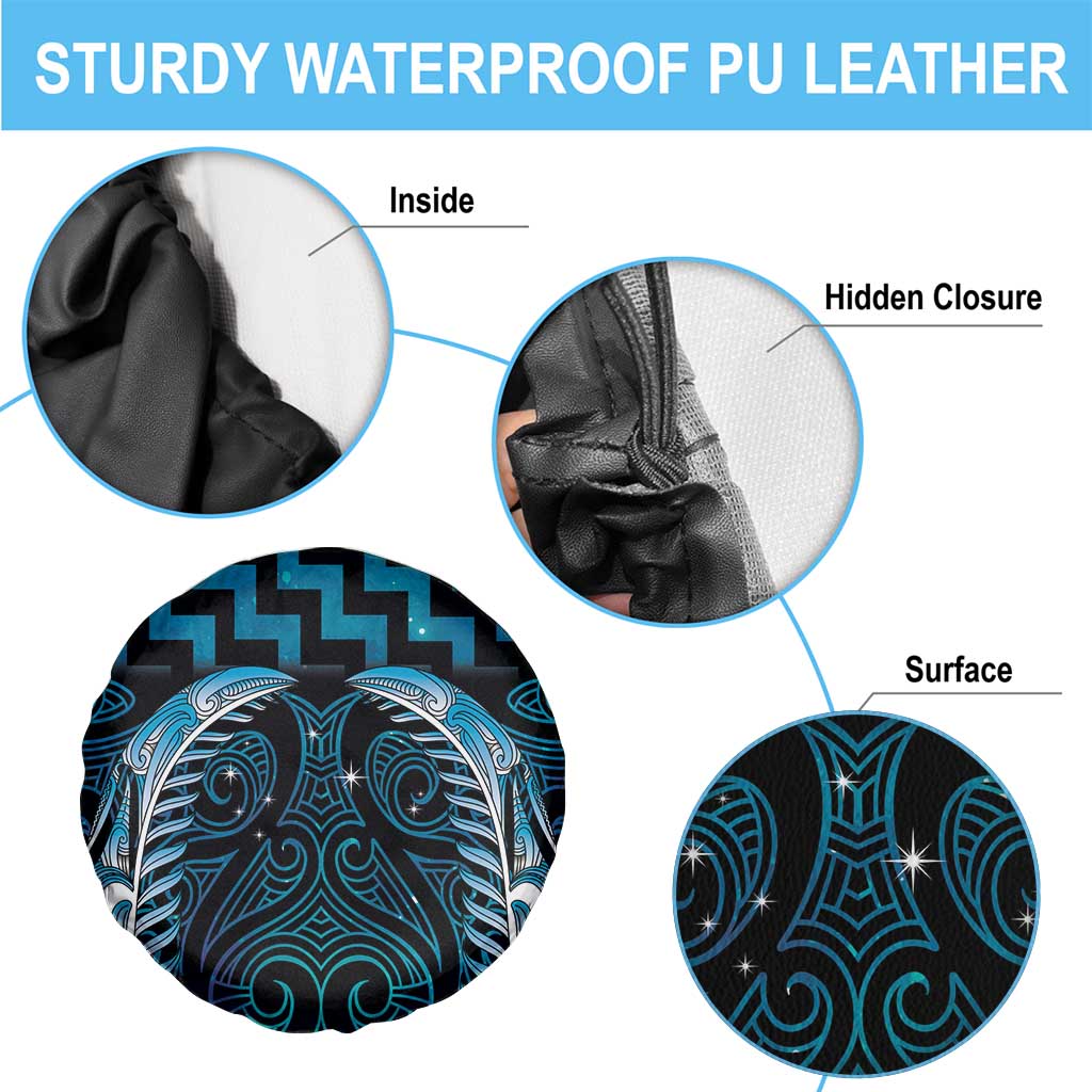 Blue Matariki New Zealand Spare Tire Cover Maori Poutama Galaxy Vibes LT14 - Polynesian Pride