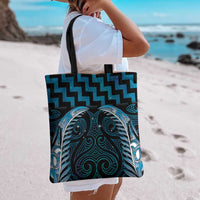 Blue Matariki New Zealand Tote Bag Maori Poutama Galaxy Vibes - Polynesian Pride