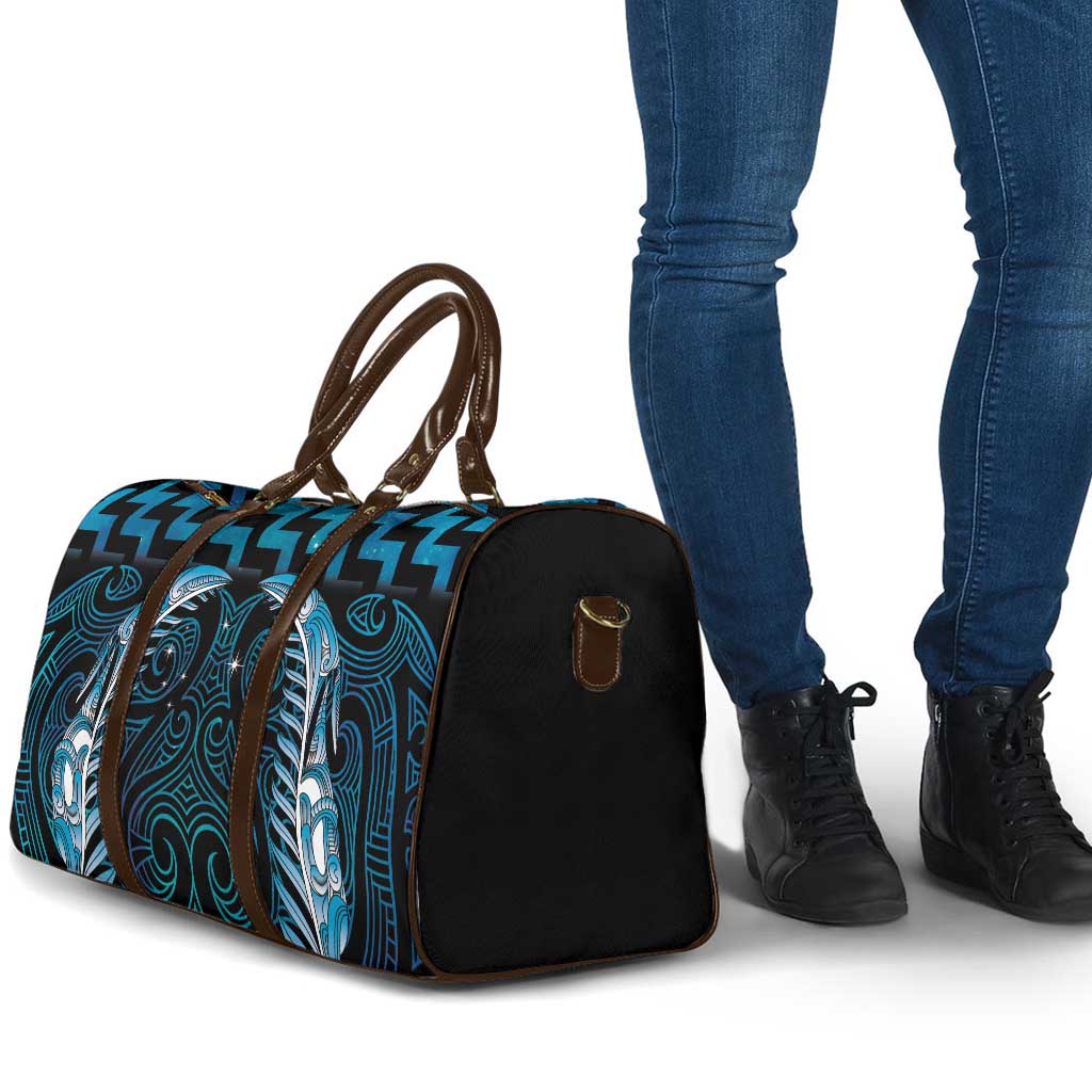 Blue Matariki New Zealand Travel Bag Maori Poutama Galaxy Vibes - Polynesian Pride