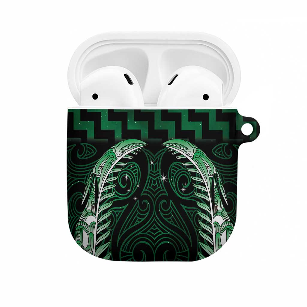 Green Matariki New Zealand AirPods Case Maori Poutama Galaxy Vibes - Polynesian Pride