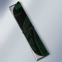 Green Matariki New Zealand Auto Sun Shade Maori Poutama Galaxy Vibes - Polynesian Pride