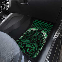 Green Matariki New Zealand Car Mats Maori Poutama Galaxy Vibes LT14 - Polynesian Pride