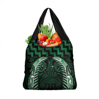 Green Matariki New Zealand Grocery Bag Maori Poutama Galaxy Vibes LT14 1-pack One Size Green - Polynesian Pride