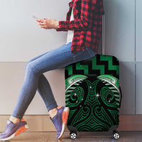 Green Matariki New Zealand Luggage Cover Maori Poutama Galaxy Vibes LT14 - Polynesian Pride