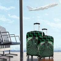Green Matariki New Zealand Luggage Cover Maori Poutama Galaxy Vibes LT14 - Polynesian Pride
