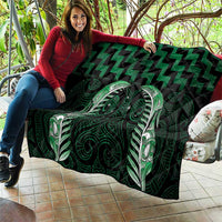 Green Matariki New Zealand Quilt Maori Poutama Galaxy Vibes LT14 - Polynesian Pride